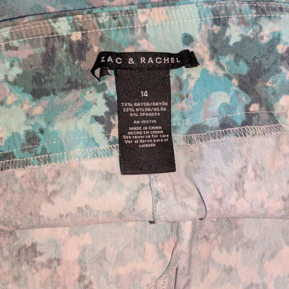 Zac & Rachel Blue Mini Pencil Skort Casual - Picture 7 of 8